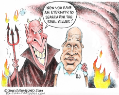 OJ SIMPSON DIES by Dave Granlund