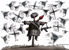 IRAN DRONE AND MISSILE ATTACK ON ISRAEL by Vladimir Kazanevsky