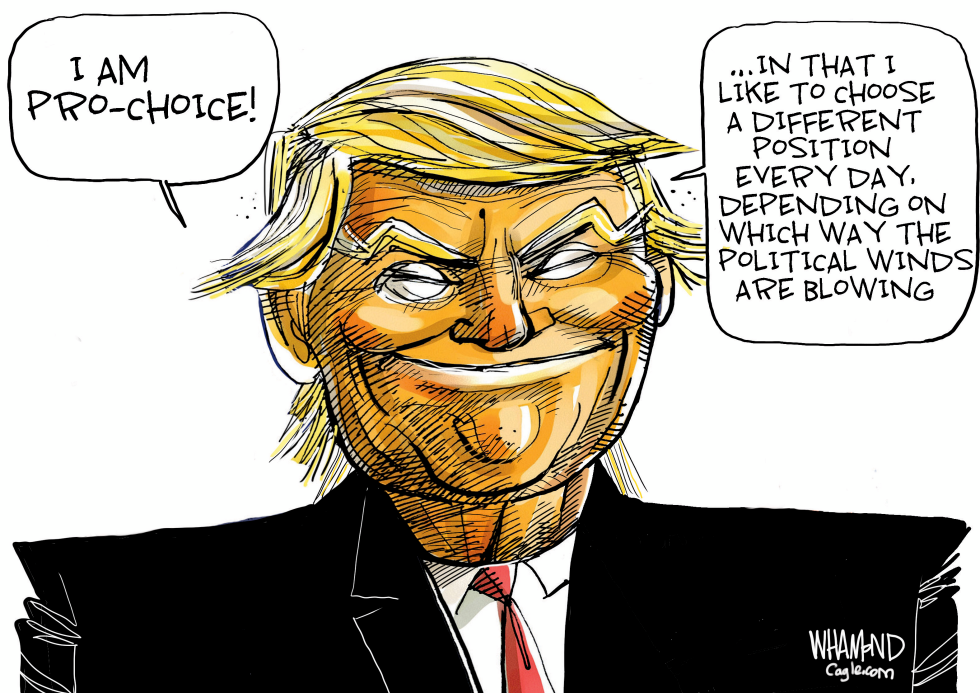 Trump Declares Pro-Choice Position While Admitting Daily Shifts