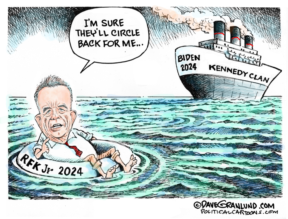 RFK Jr. floats alone as Kennedy family ship sails with Biden