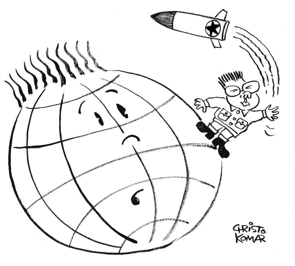 World s new haircut - B&W