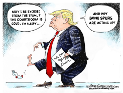 TRUMP HUSH TRIAL by Dave Granlund