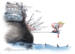 TRUMP VS COURTS by Dick Wright