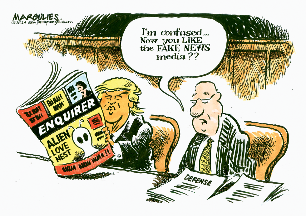 TRUMP AND THE NATIONAL ENQUIRER by Jimmy Margulies