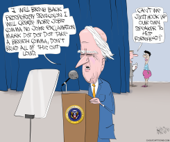 BIDEN VS TELEPROMPTER by Gary McCoy