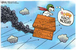 KRISTI NOEM THE PUPPY MURDERER by Rick McKee