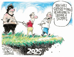 HE'S SAYING WHAT HE'S GOING TO DO by John Darkow