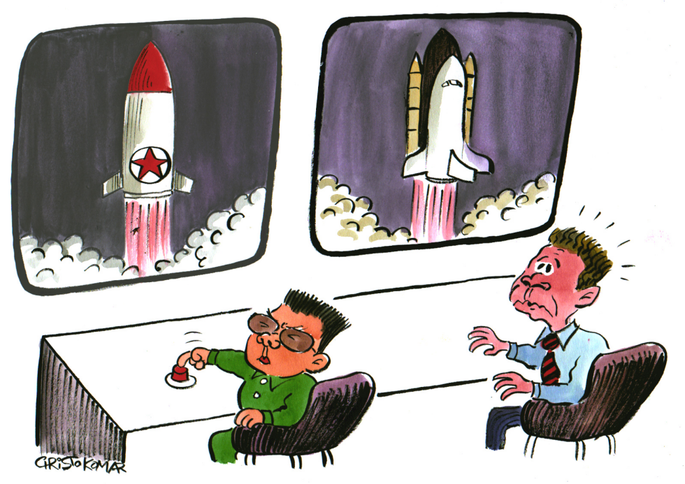 North Korea Missile Launch&Discovery launch - COLOR