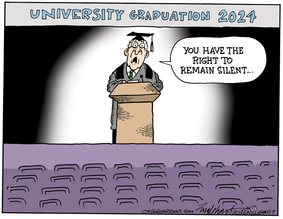 University Graduation 2024 Speaker Faces Empty Seats