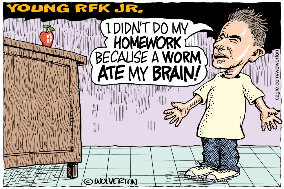 RFK BRAIN WORM by Monte Wolverton