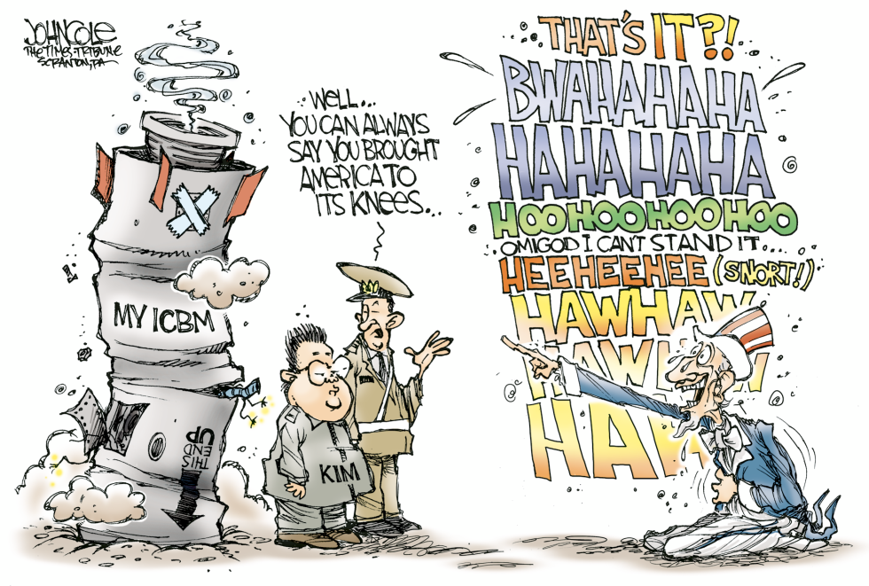 Korean missile flop -- color