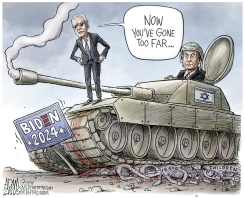 TOUGH ON NETANYAHU by Adam Zyglis