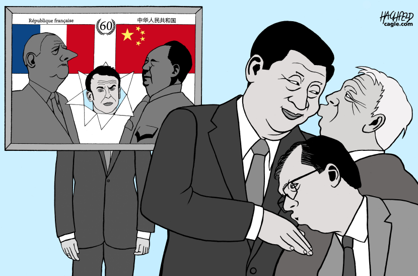 Xi visits France and friends