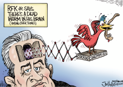 JFK JR. WORM by Joe Heller