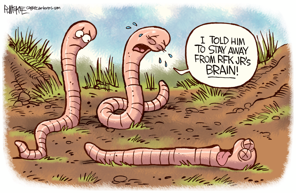 Worms scatter from RFK Jr brain parasite