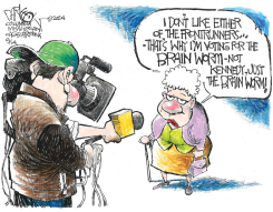 VOTING FOR THE BRAIN WORM by John Darkow