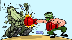 PALESTINIAN RESISTANCE IN JABALYA by Emad Hajjaj