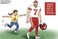 A SWIFTY KICK TO THE BUTKER by Jeff Koterba