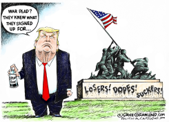 TRUMP ON US WAR DEAD by Dave Granlund