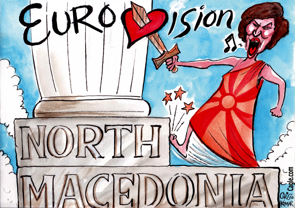 North Macedonia’s new president at Eurovision