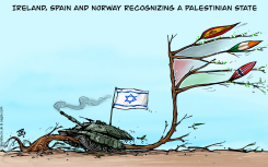 IRELAND SPAIN NORWAY RECOGNISING PALESTINE by Emad Hajjaj