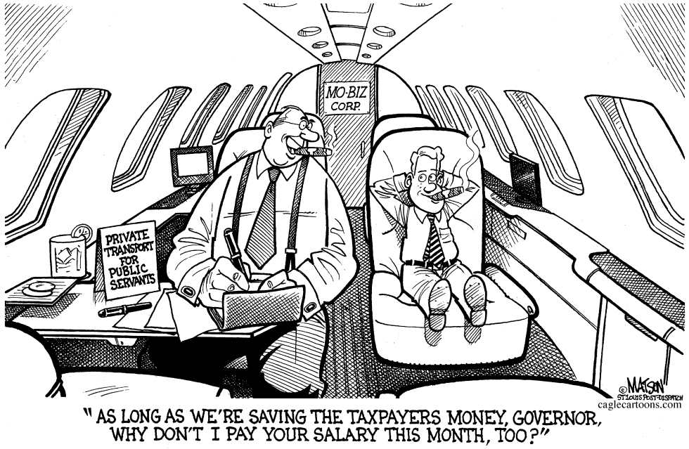  LOCAL MO-GOVERNOR BLUNT TRAVELS ON PRIVATE JETS by RJ Matson