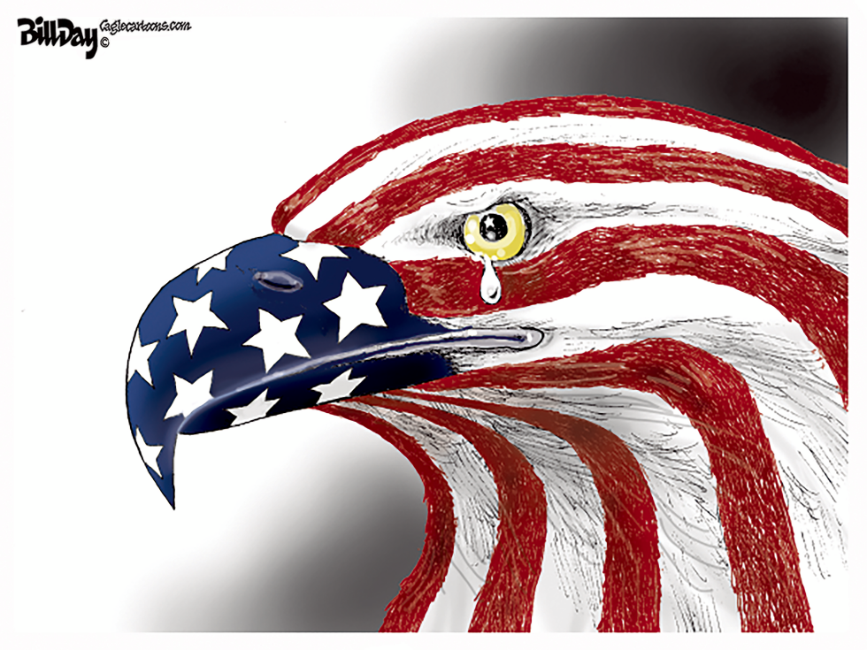 Bill Day's Memorial Day Eagle Weeps for Fallen Heroes