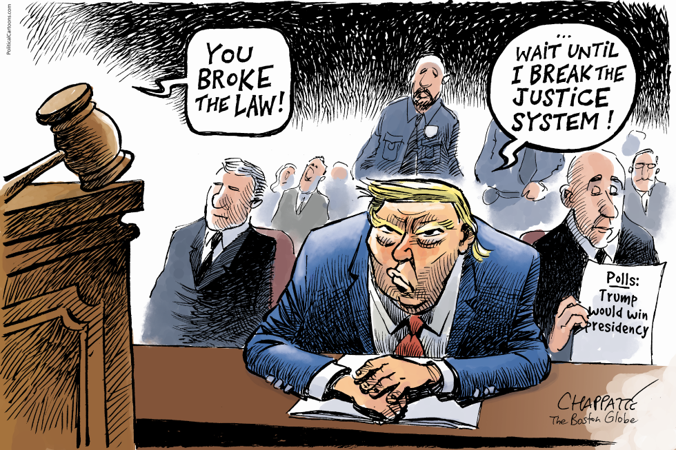  TRUMP'S TRIAL by Patrick Chappatte