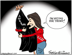 HALEY VOTES TRUMP by Bob Englehart