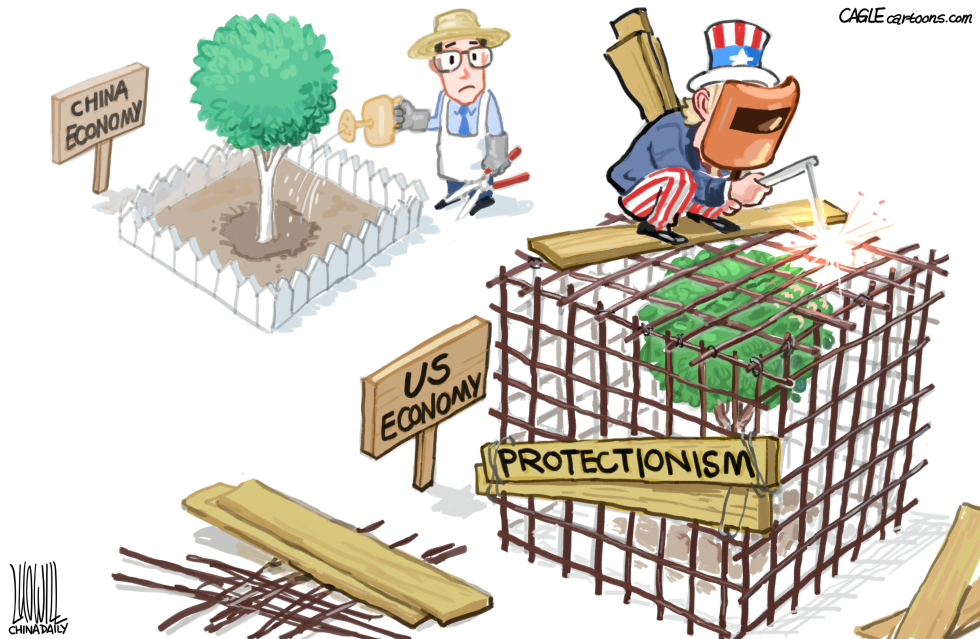  CAGING ECONOMY by Luojie