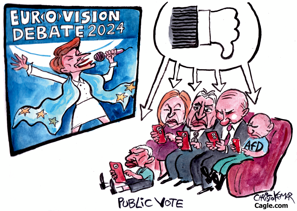 Ursula von der LEYEN at the Eurovision Debate 2024