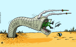 HAMAS TUNNELS by Emad Hajjaj