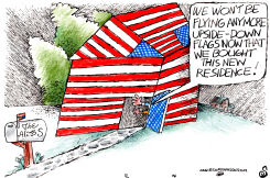 ONE MORE FLAG CARTOON by Randall Enos