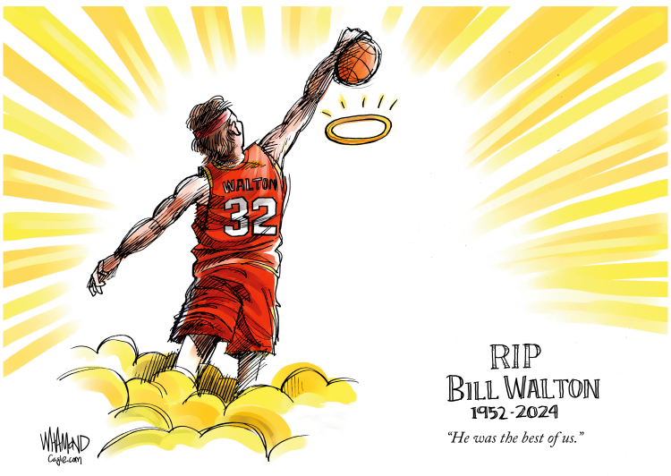 #3 BILL WALTON RIP by Dave Whamond