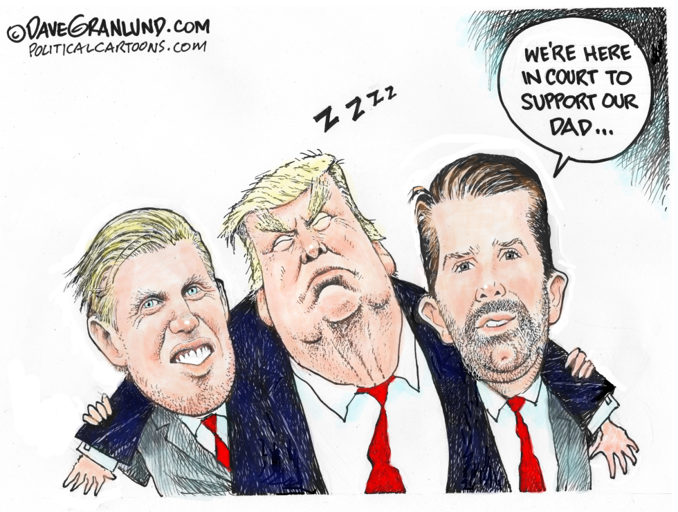 Trump trial family support