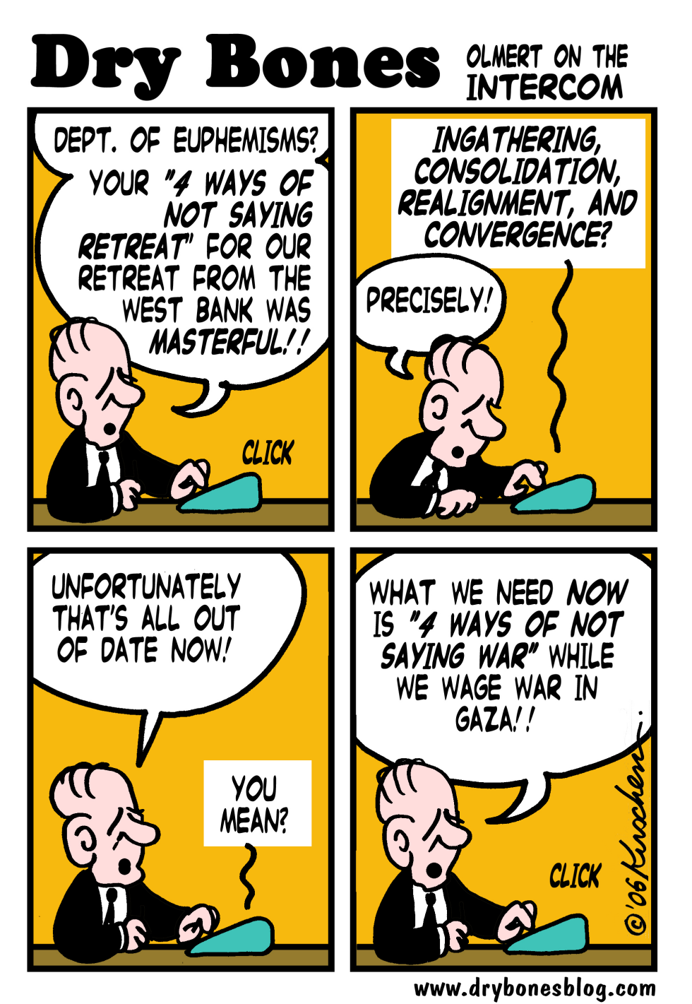 Olmert on the Intercom