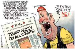 TRUMP GUILTY MAGA WORRIED by Rick McKee