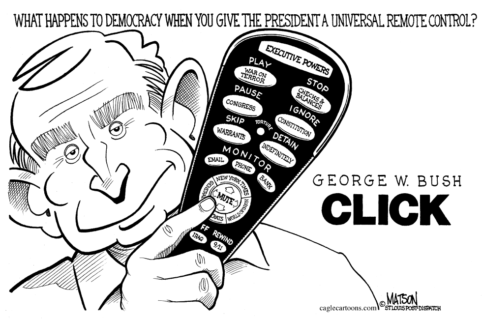  GEORGE W. BUSH IN CLICK by RJ Matson