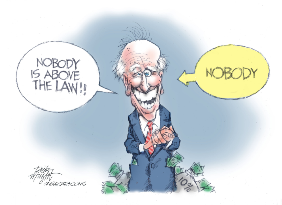 B&W "Nobody is Above the Law"