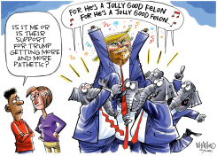 PROPPING UP TRUMP by Dave Whamond