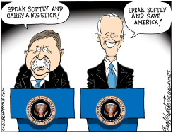 BIDEN'S SPEECH by Bob Englehart
