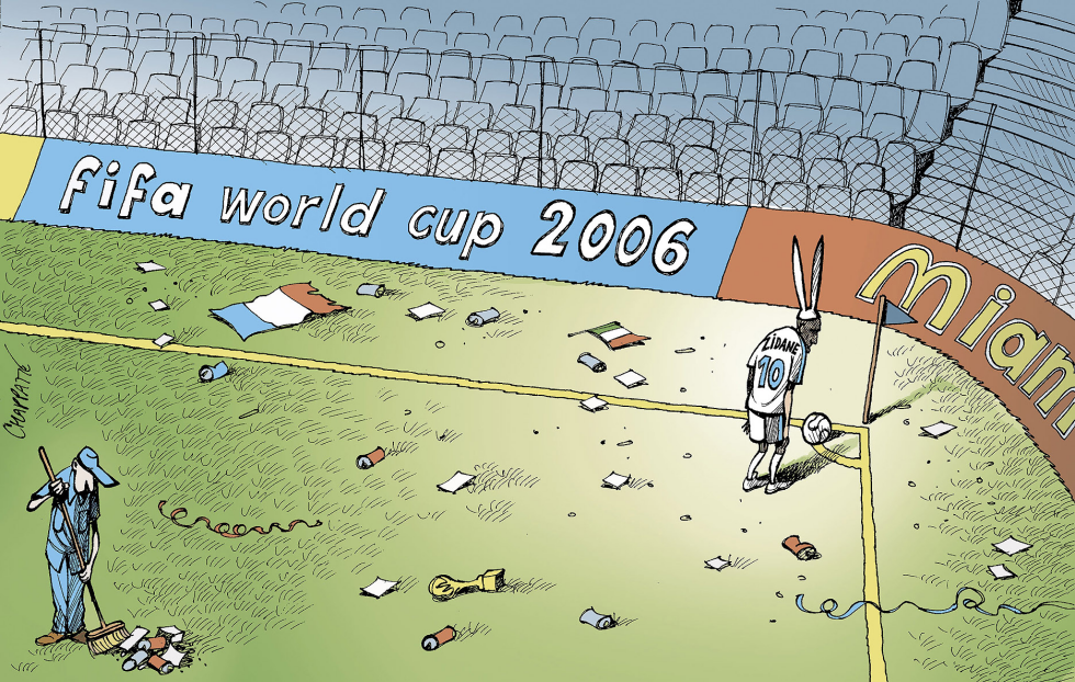 THE WORLD CUP IS OVER - AND SO IS ZIDANE