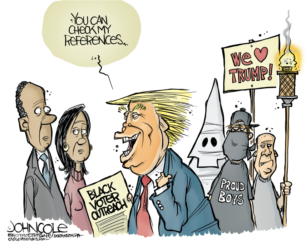 Trump courts black voters