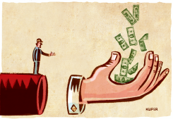 WEALTH GAP by Peter Kuper