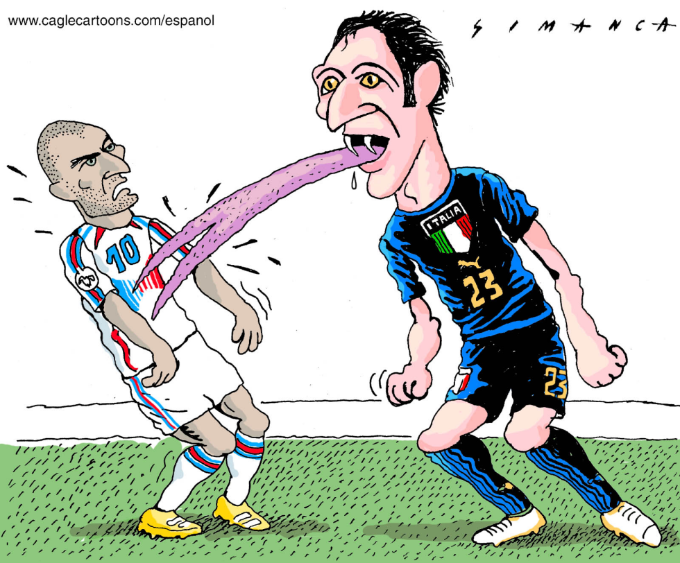 Zidane y Materazzi / COLOR