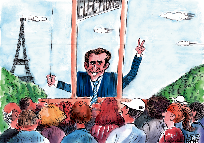 Macron announced snap elections
