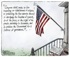 THREATS TO FREE SPEECH by Adam Zyglis