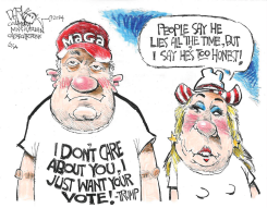 TRUMP IS TOO HONEST by John Darkow