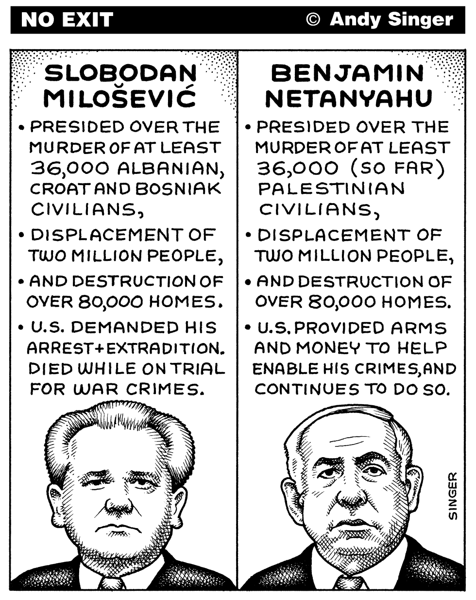 Milosevic versus Netanyahu