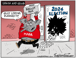 MAGA SMASH AND GRAB by Bob Englehart